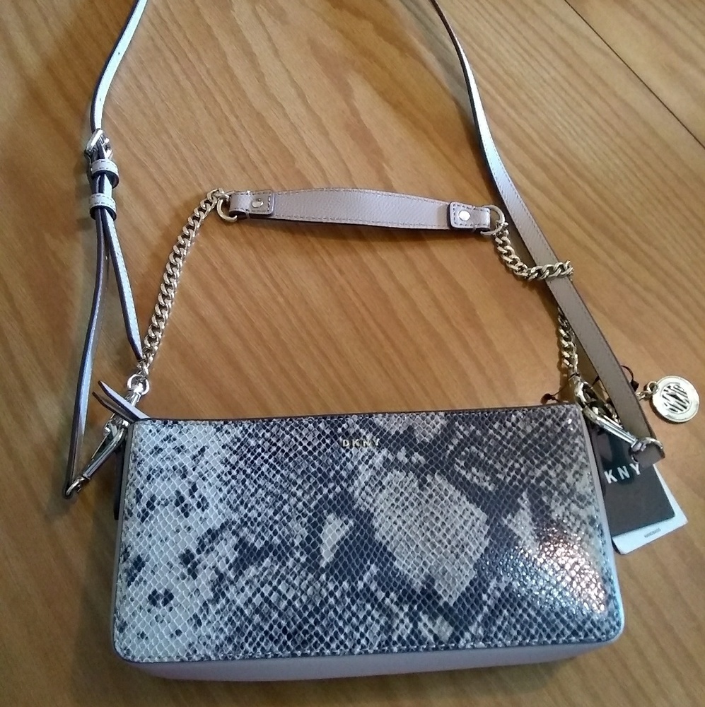 DKNY purse snakeskin handbag crossbody